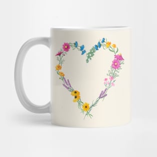 Flowers - Heart Mug